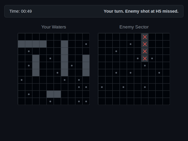 Battleship project screenshot